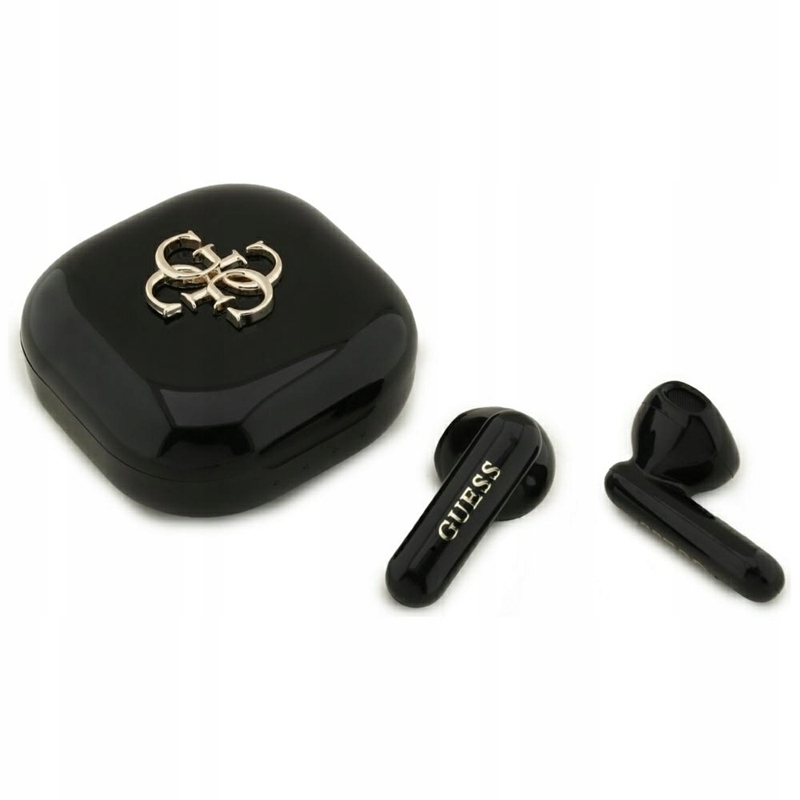 Guess 4G Metal Logo – Bluetooth sluchátka Tws pouzdro (černé)