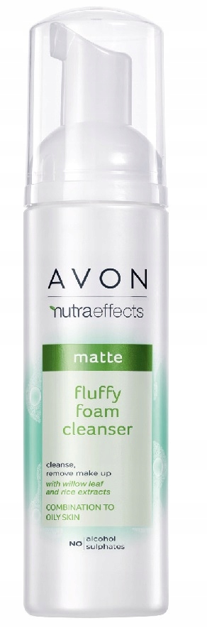 AVON Nutraeffect Fluffy Matte Odświeżająca matująca PIANKA do mycia twarzy
