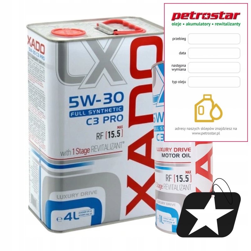 XADO LUXURY DRIVE 5W30 + 1STAGE REVITALIZANT 5L