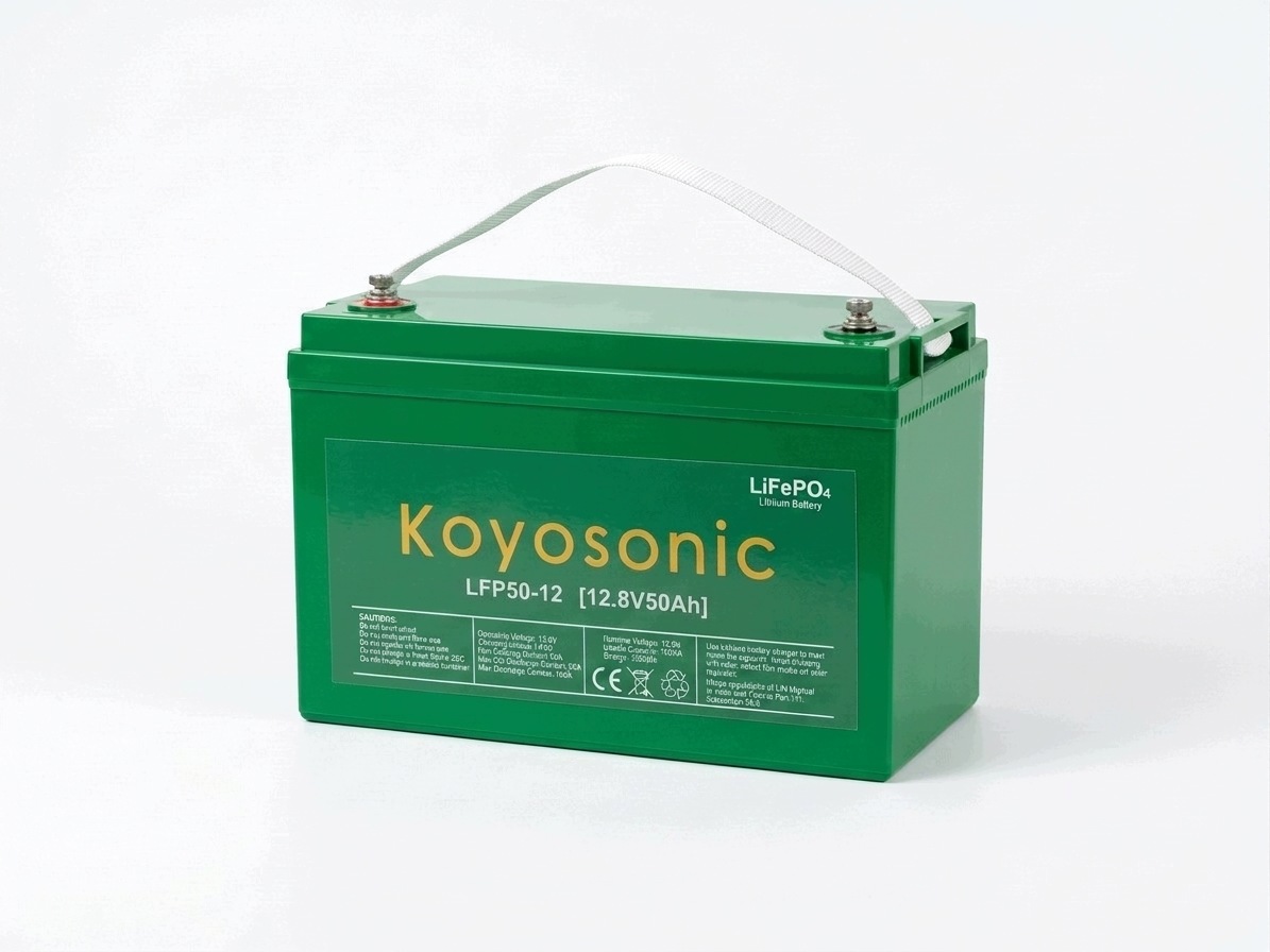 Koyosonic Akumulator LFP50 LIFEPO4 50Ah 12V Bms Do łodzi pontonu kajaku