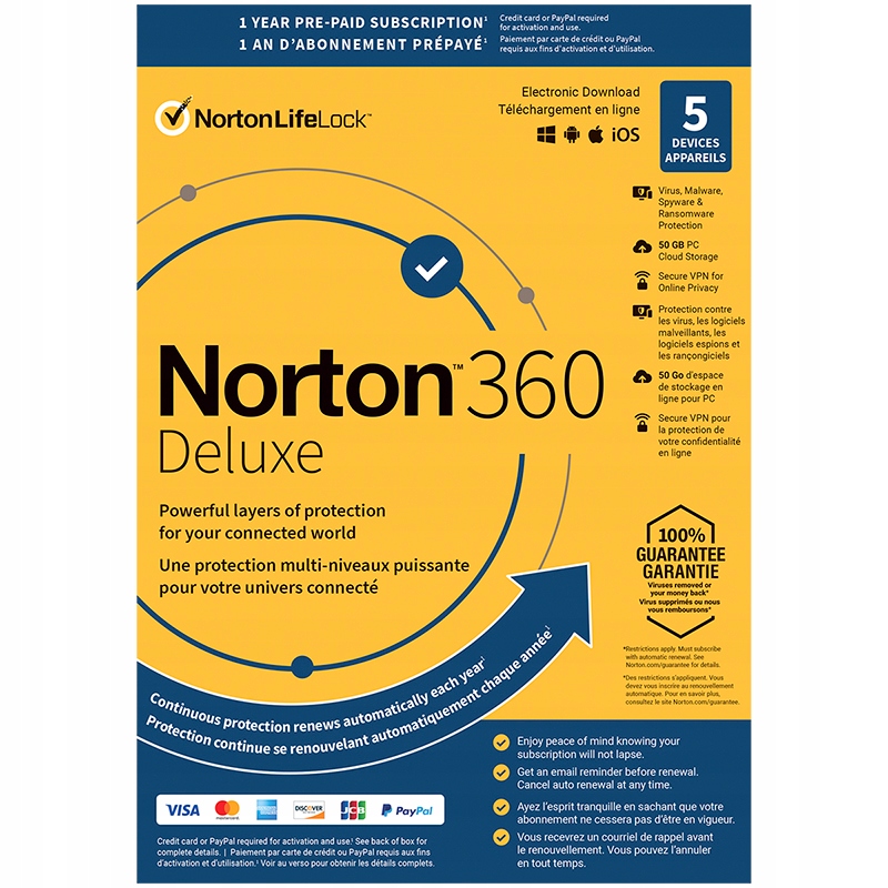 

Norton Security 360 Deluxe Pl 1U / 5 Pc / 1 Rok