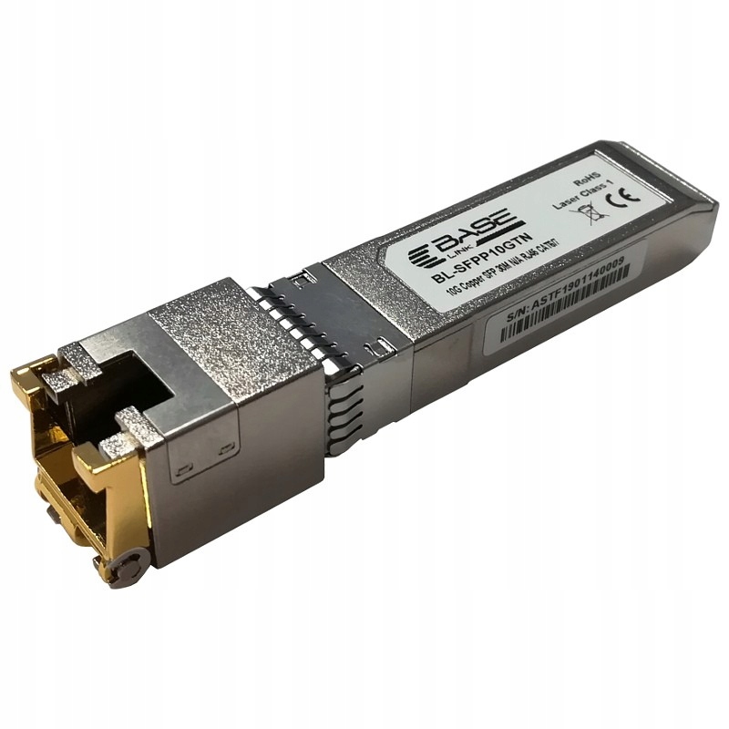 Wkładka Moduł Gibic Sfp+ RJ-45 RJ45 10Gb/s do 30m