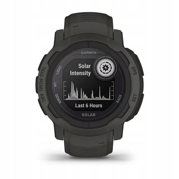 Garmin Instinct 2 Solar ciemny szary Kształt koperty okrągła