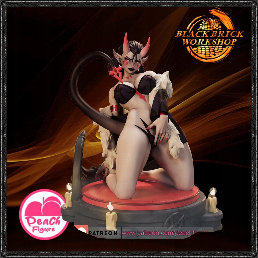 Herzha Nebarvená broskvová figurka 1/12 (150mm) velikost (sfw) 3D tisk