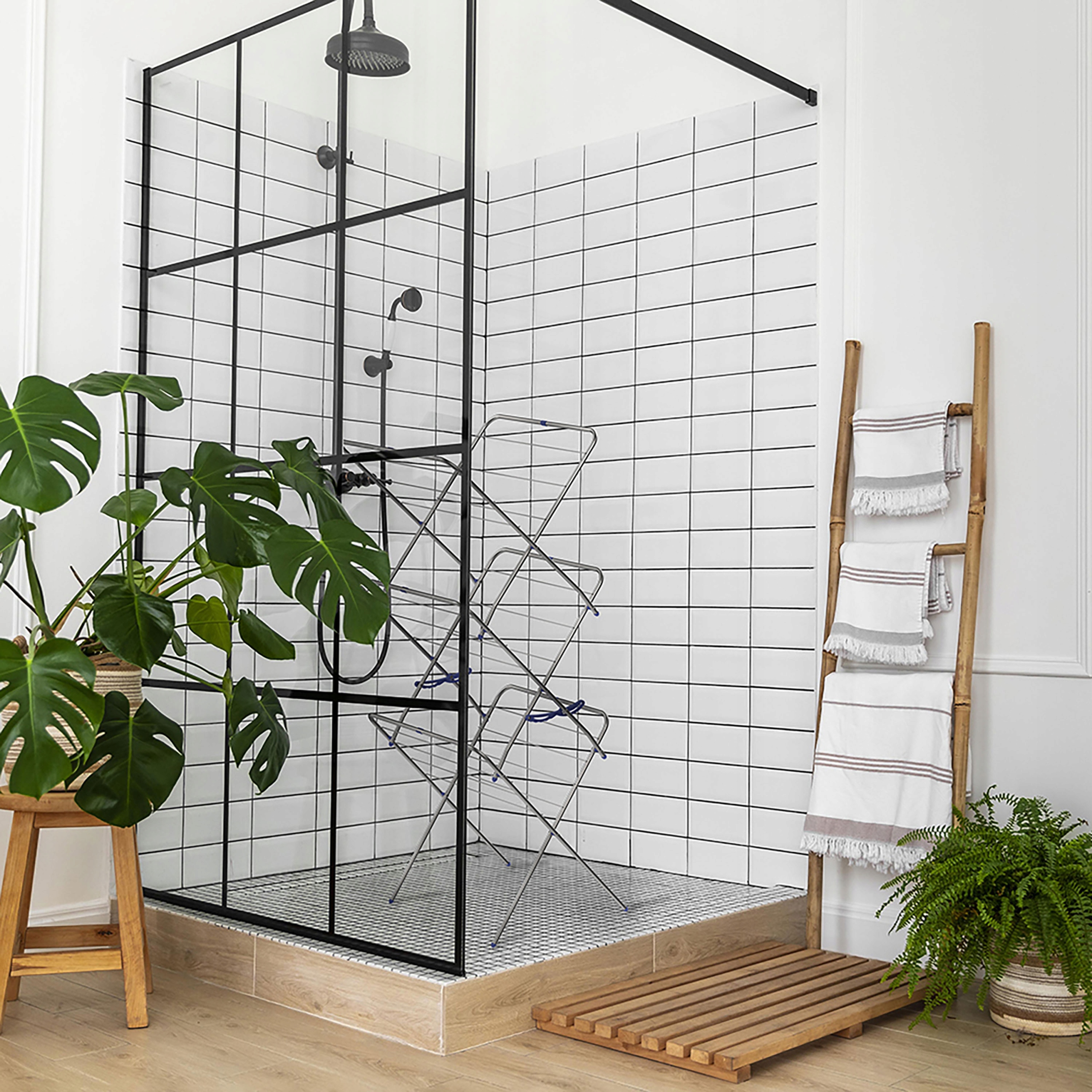 CZARNA SUSZARKA NA PRANIE Ubrania WIEŻA wieszak ODPORNA ROZKŁADANA STYLOWA Stan opakowania oryginalne