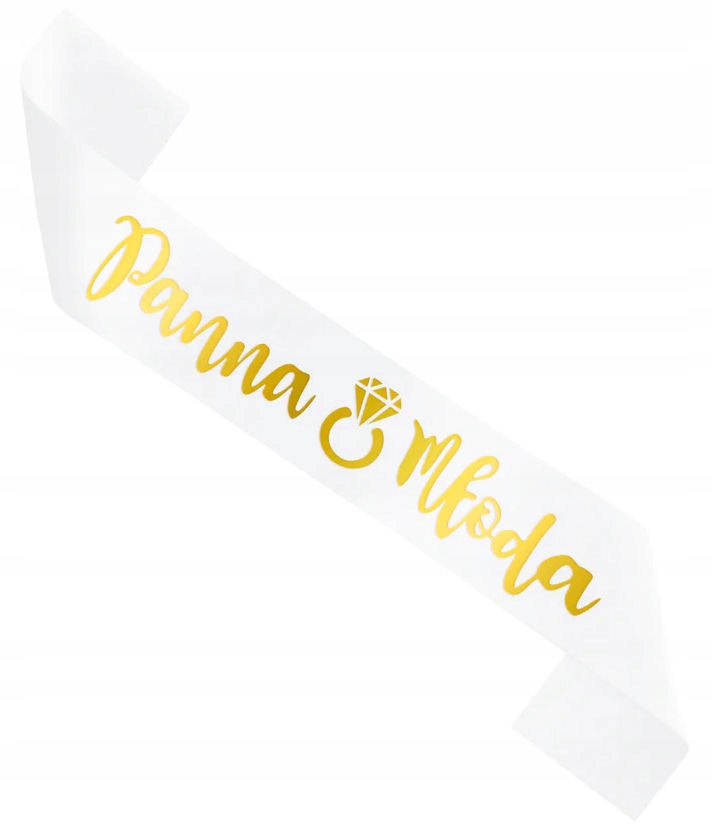 

Szarfa Panna Młoda biała 160 cm Wieczór Panieński