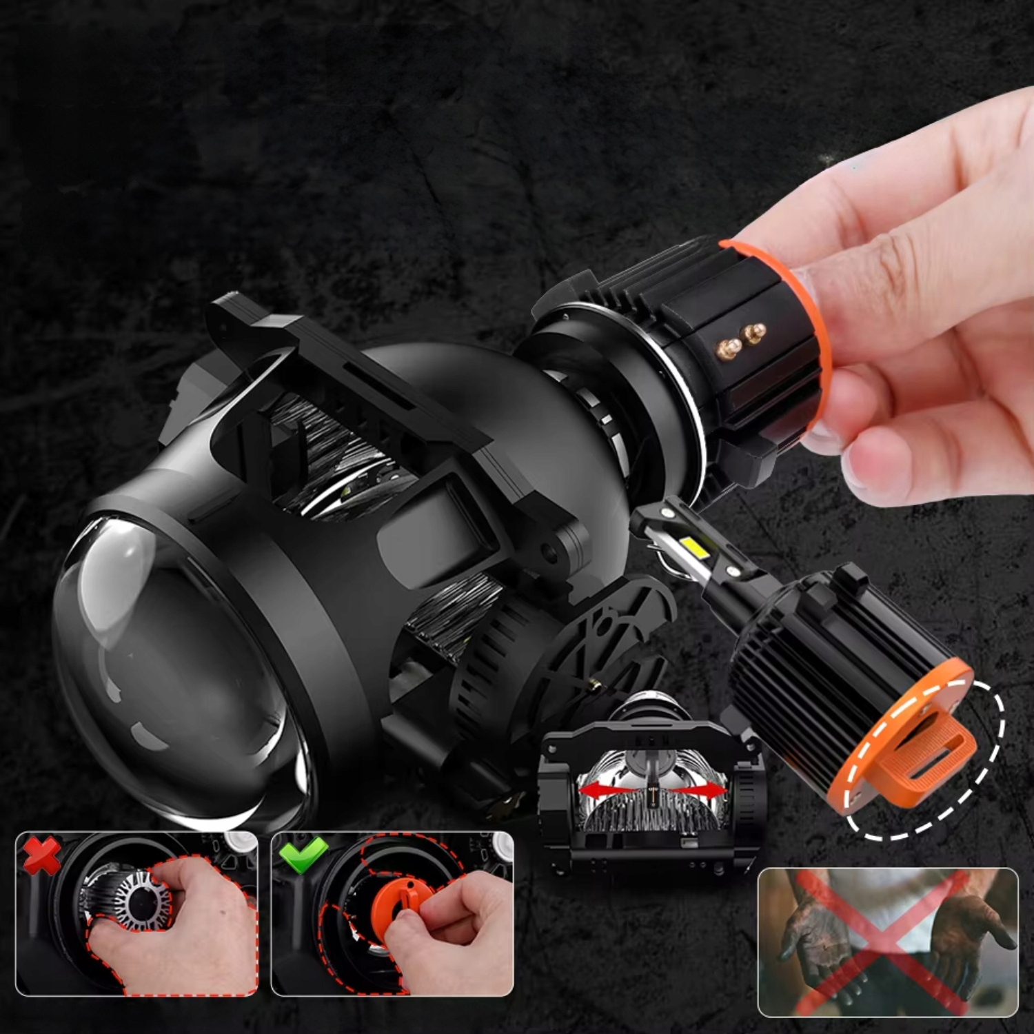 ŻARÓWKI H7 X-7SEVEN CANBUS Z ADAPTEREM DEDYKOWANE DO VOLKSWAGEN / MERCEDES Rodzaj LED