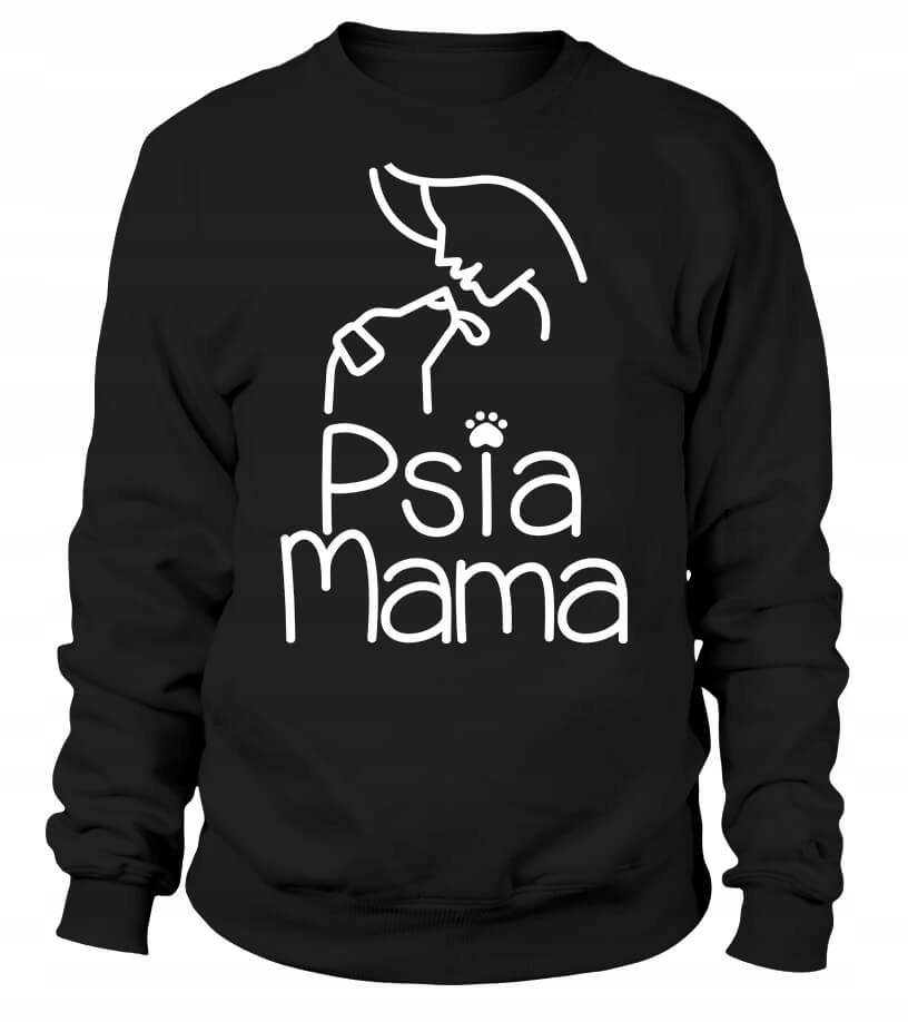 Dámská Mikina Dog Mom Xs černá