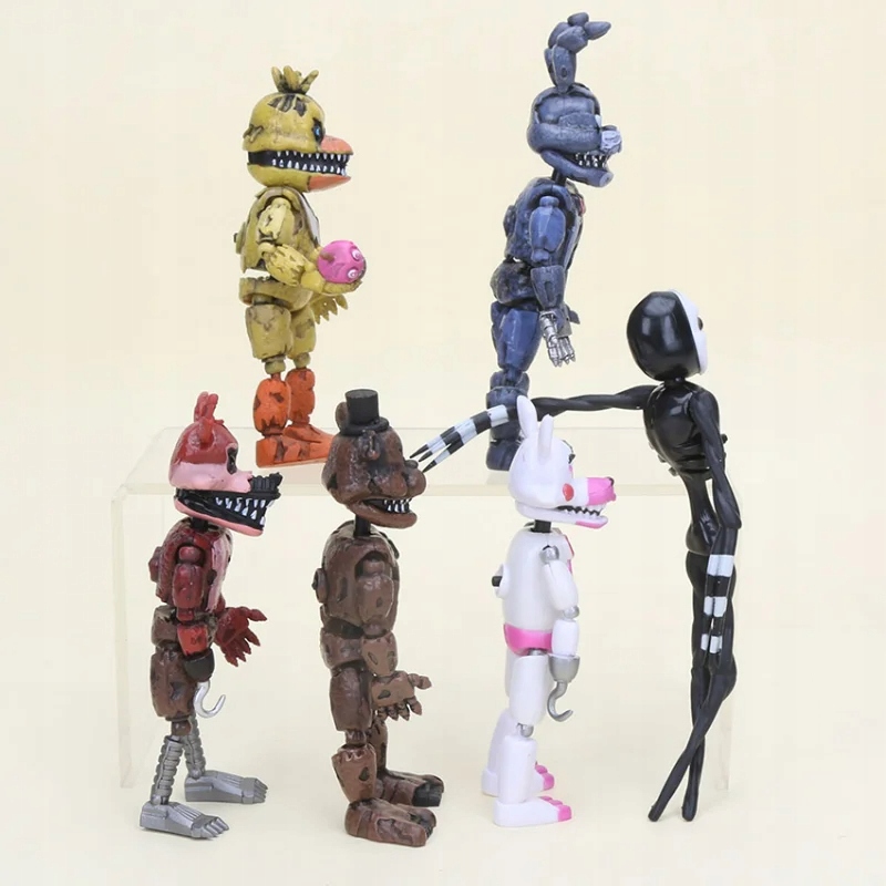FNAF FIGURKA FIVE NIGHTS AT FREDDY'S FIGURKI ZESTAW 6 SZT Liczba sztuk 6 szt.