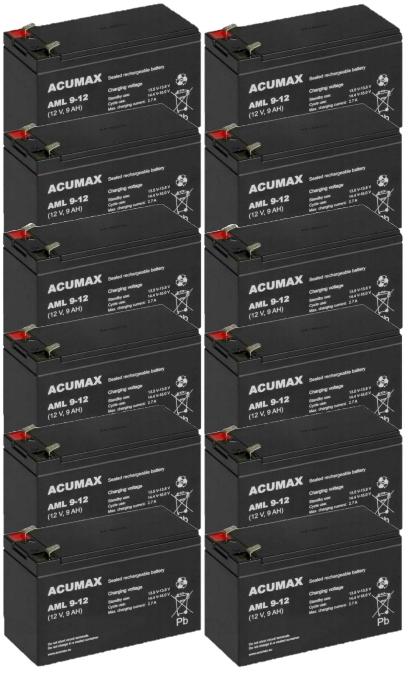 TBC49 BATERIE ZESTAW AKUMULATORÓW DO UPS APC EATON POWERWALKER 12x AML 9-12