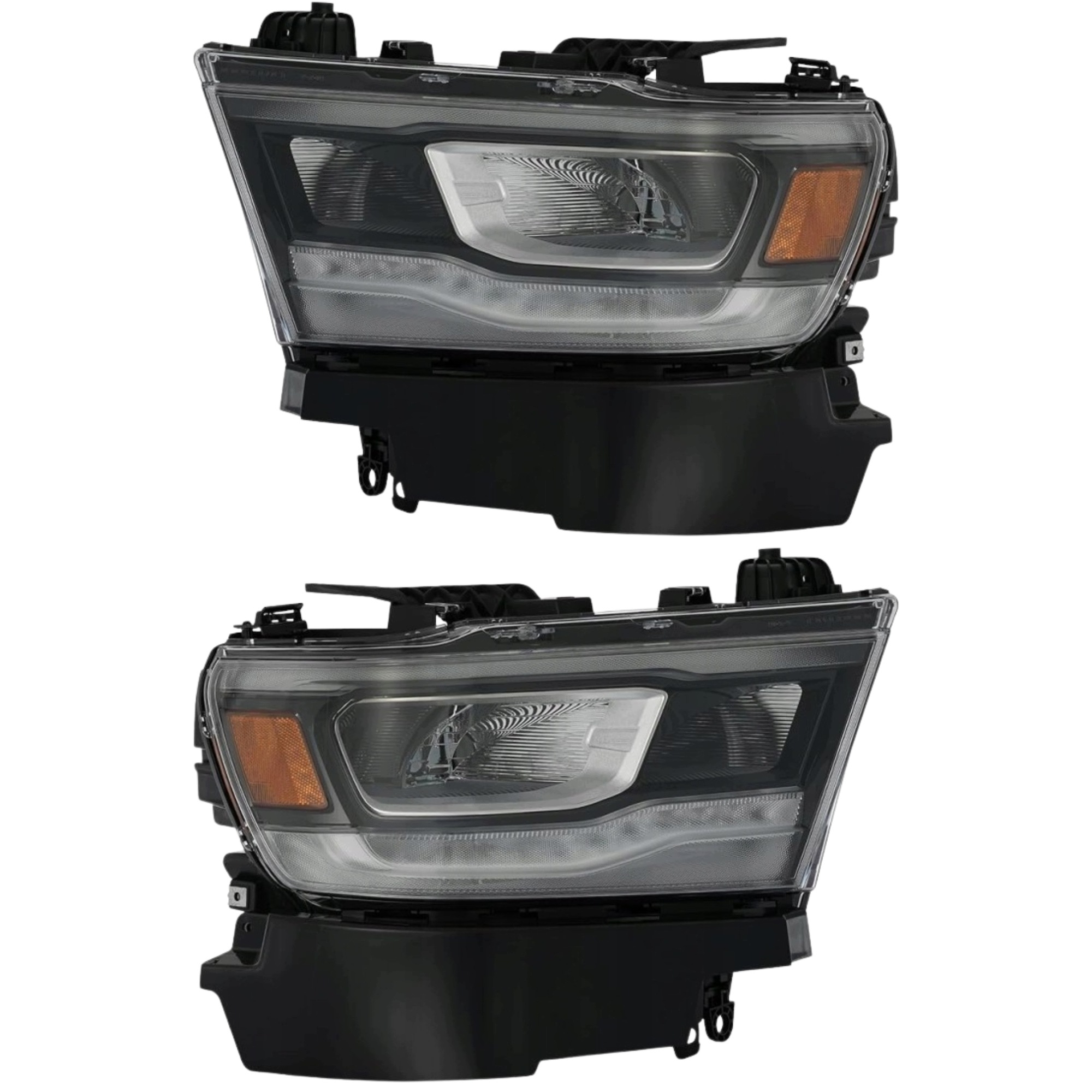 Dodge Ram 1500 2019-2024 Přední Světlomet Levý Pravý Sada Full Led Jasný