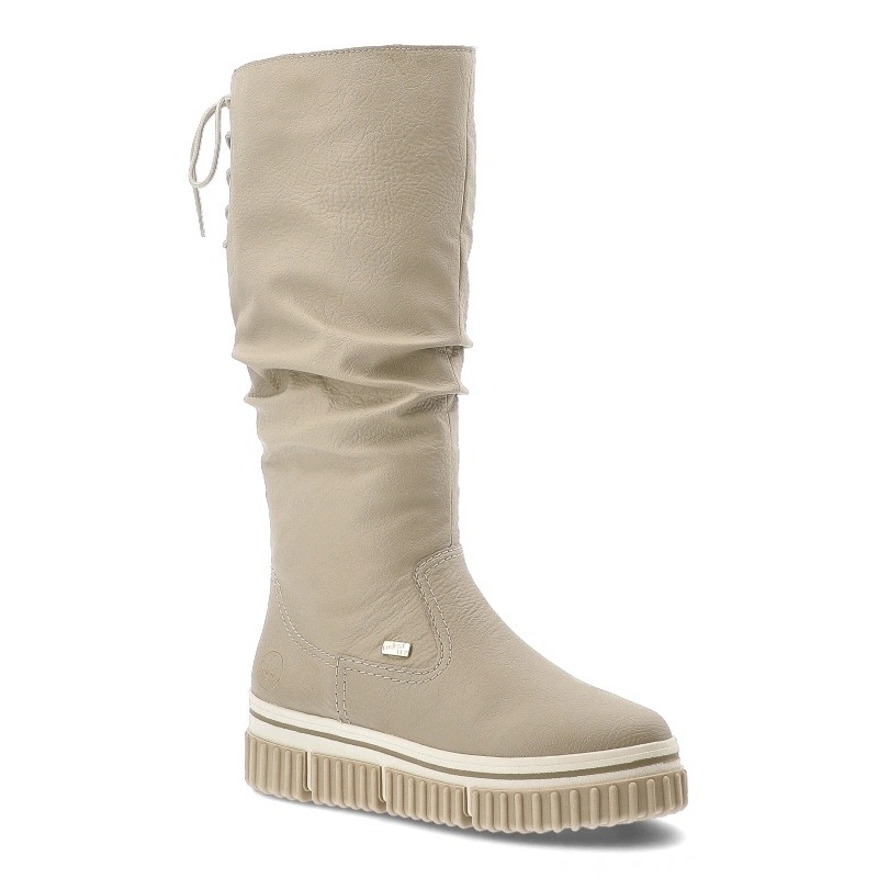 Dámské kozačky Rieker, béžové, Y6370-60 Beige