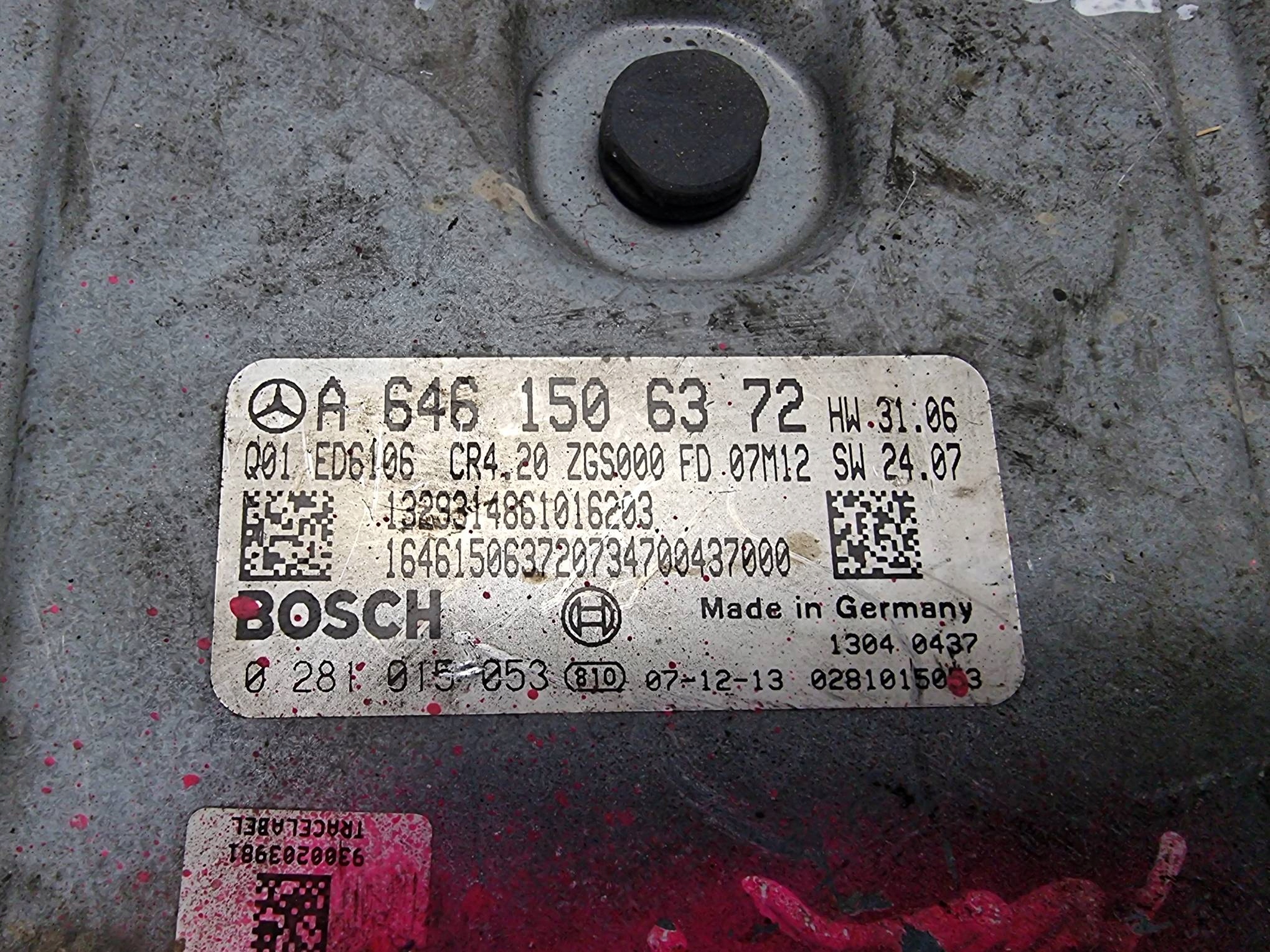 počítač motora A6461506372 SPRINTER W906