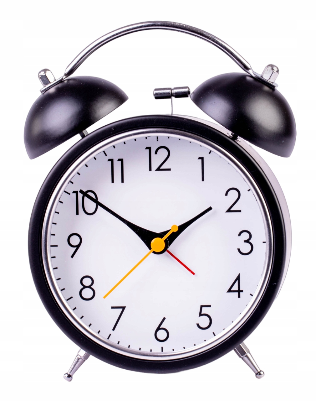 BUDZIK ZEGAR DUŻY PŁYNĄCY GŁOŚNY ALARM DZWONKI PODŚWIETLANA TARCZA n Linia RETRO