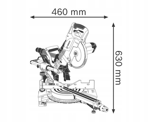 PIŁA PANELOWA UKOŚNICA BOSCH PROFESSIONAL GCM 8 SJL 1600 W Średnica tarczy 216 mm