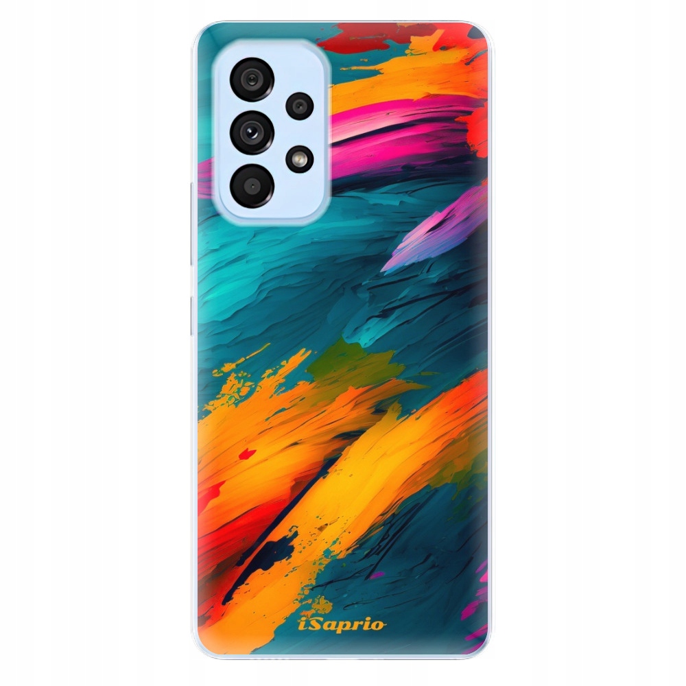Silikonowe etui iSaprio Blue Paint do Samsung Galaxy A73 5G