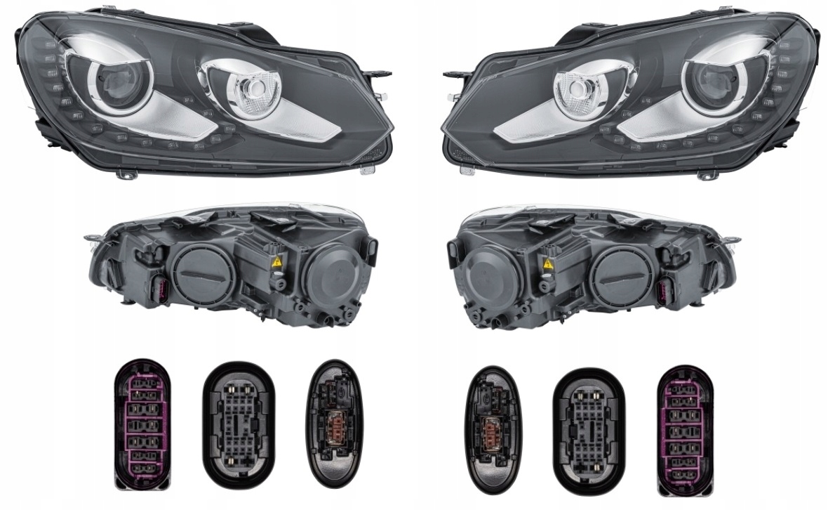 REFLEKTOR LAMPA VW GOLF VI 08- HELLA KSENON L+P
