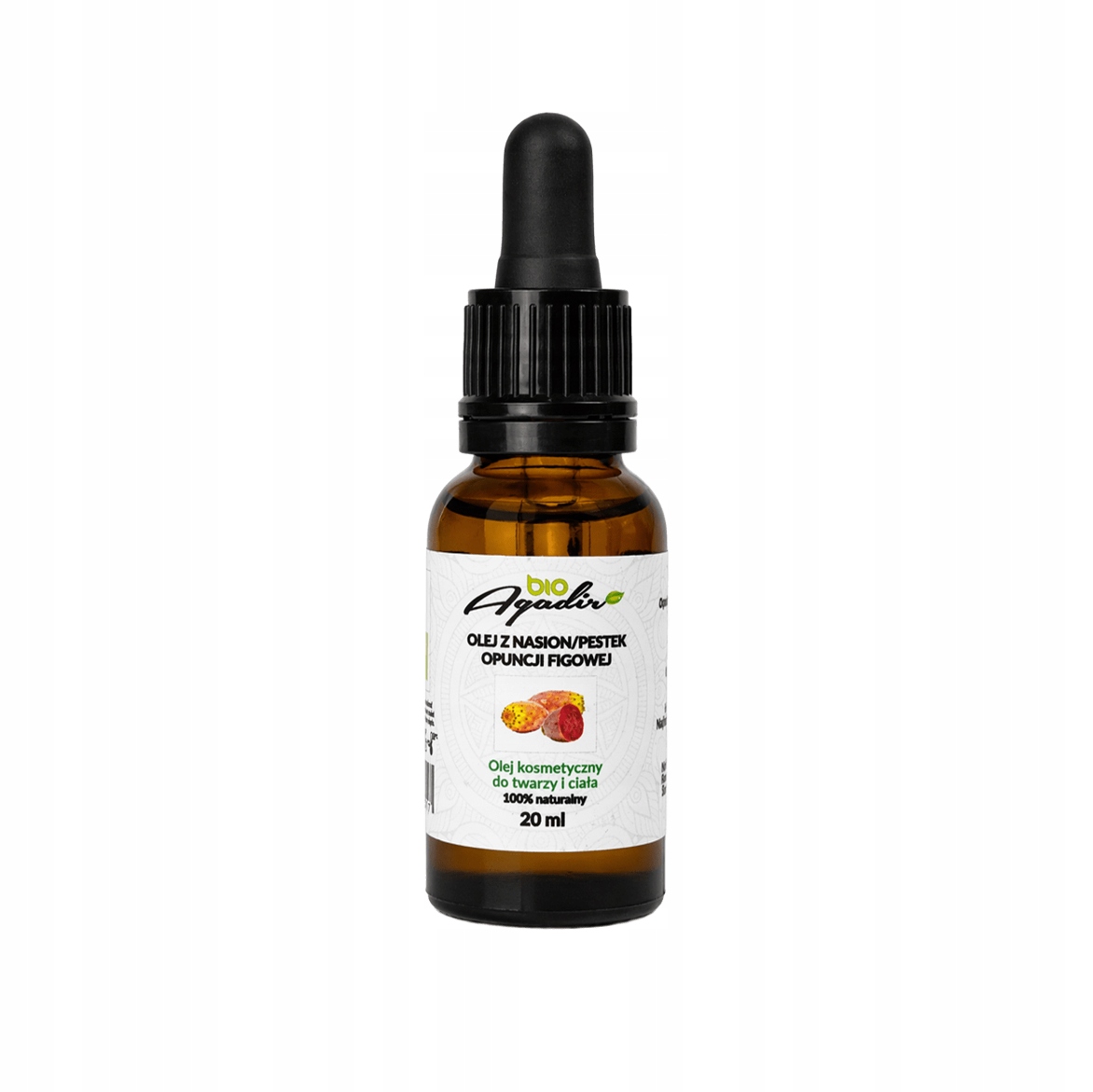 Certyfikowany Olej z opuncji figowej 20ml EcoCert Bio Agadir maroko ecocert