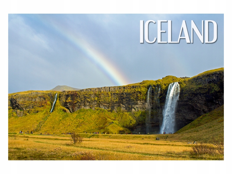 ISLANDIA - Seljalandsfoss - Magnes na lodówkę