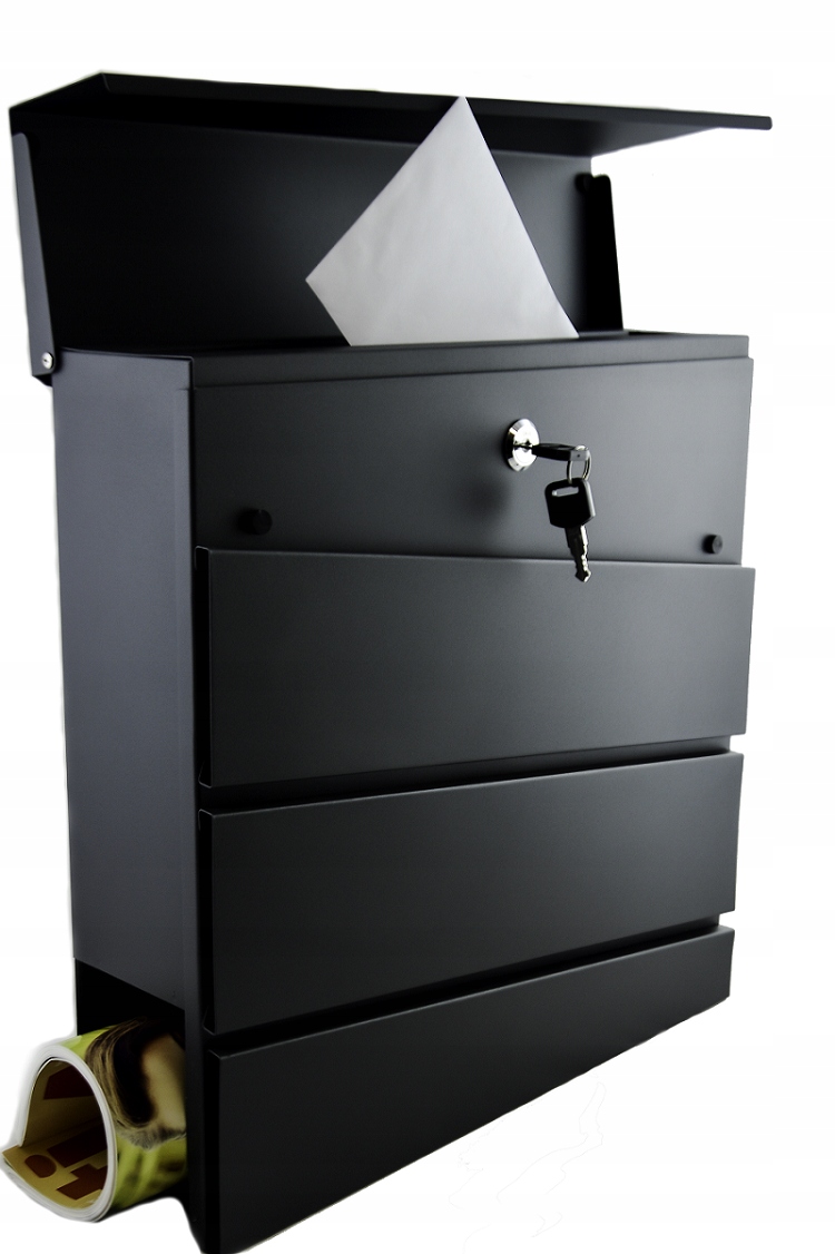 ПОЧТОВЫЙ ЯЩИК НА ПИСЬМА GAZETNIK АНТРАЦИТ