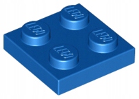 

Lego 3022 plytka 2x2 niebieski 1 szt Nowy