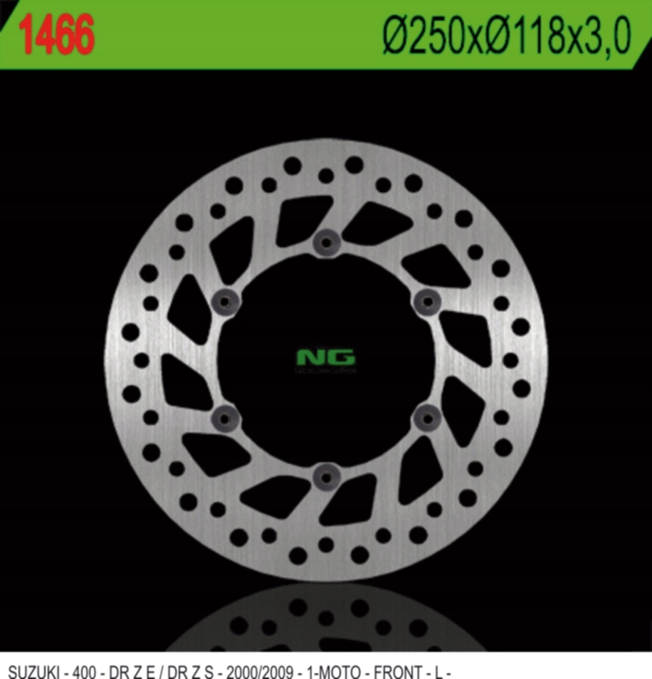 Ng Predný Brzdový Kotúč Suzuki Drz 400 E/s '00-'09 (250X118X3) (6X6,5 MM)