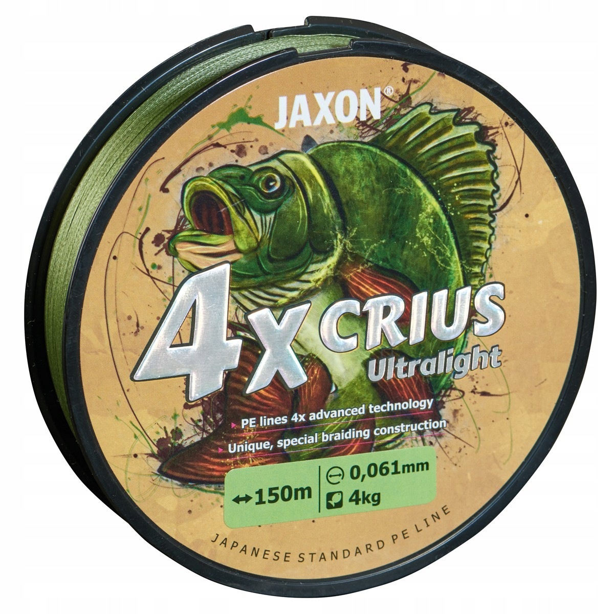 Plecionka Crius 4X Ultralight Army Green 0,042mm 150m Wysoka Czułość