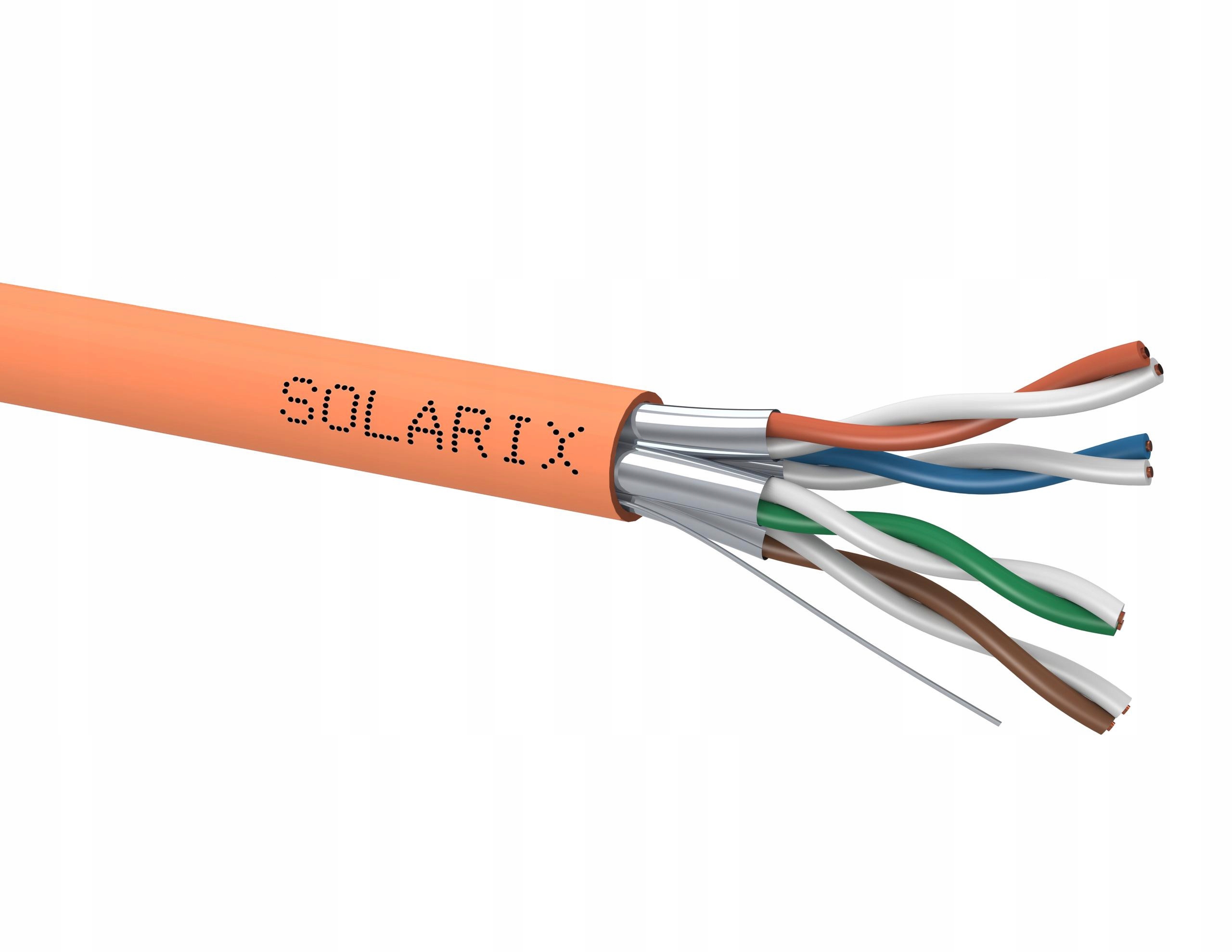 Kábel Solarix CAT6A Stp Lsoh B2CA 500 M Cievka Sieť, Dátové Centrum