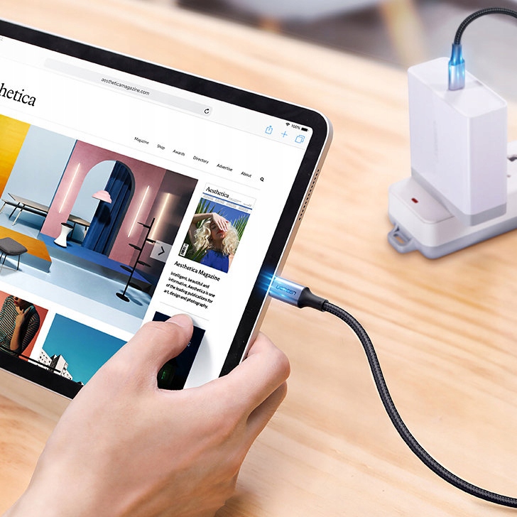 UGREEN KABEL PRZEWÓD USB-C - USB-C PD 100W QC 5A MOCNY DŁUGI 3M Kod producenta 90120