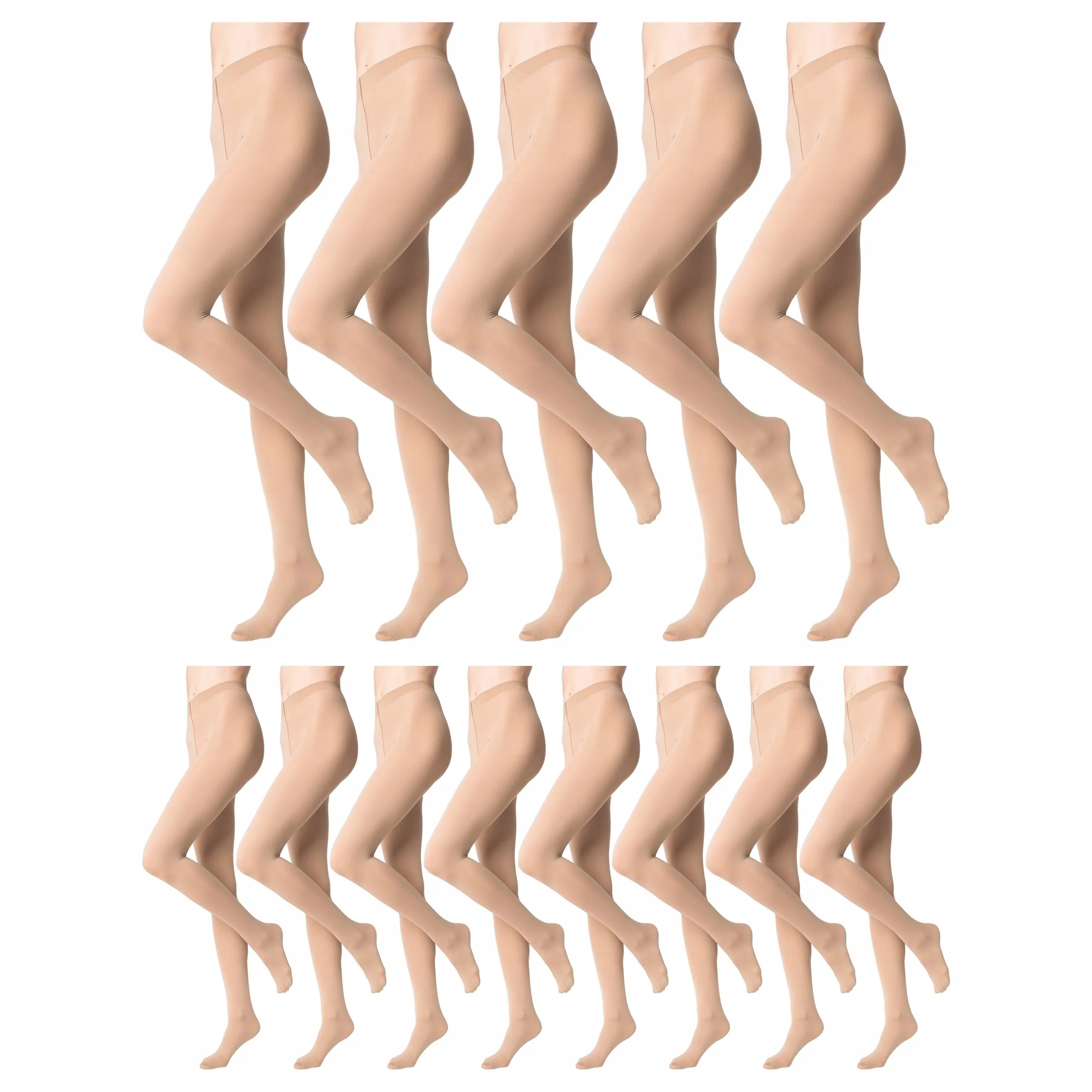 13 x Krycí punčocháče bez kalhotek Micro 60 den Marilyn Visone 3-M