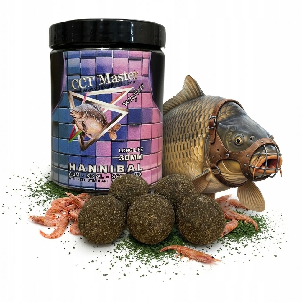 Cct Master kulki proteinowe Long Life Wafters Hannibal GLM-Krill-Spirulina 150g 30mm