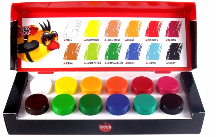 FARBY PLAKATOWE MONA 12 KOLORÓW 20ML Kod producenta 202700_M4