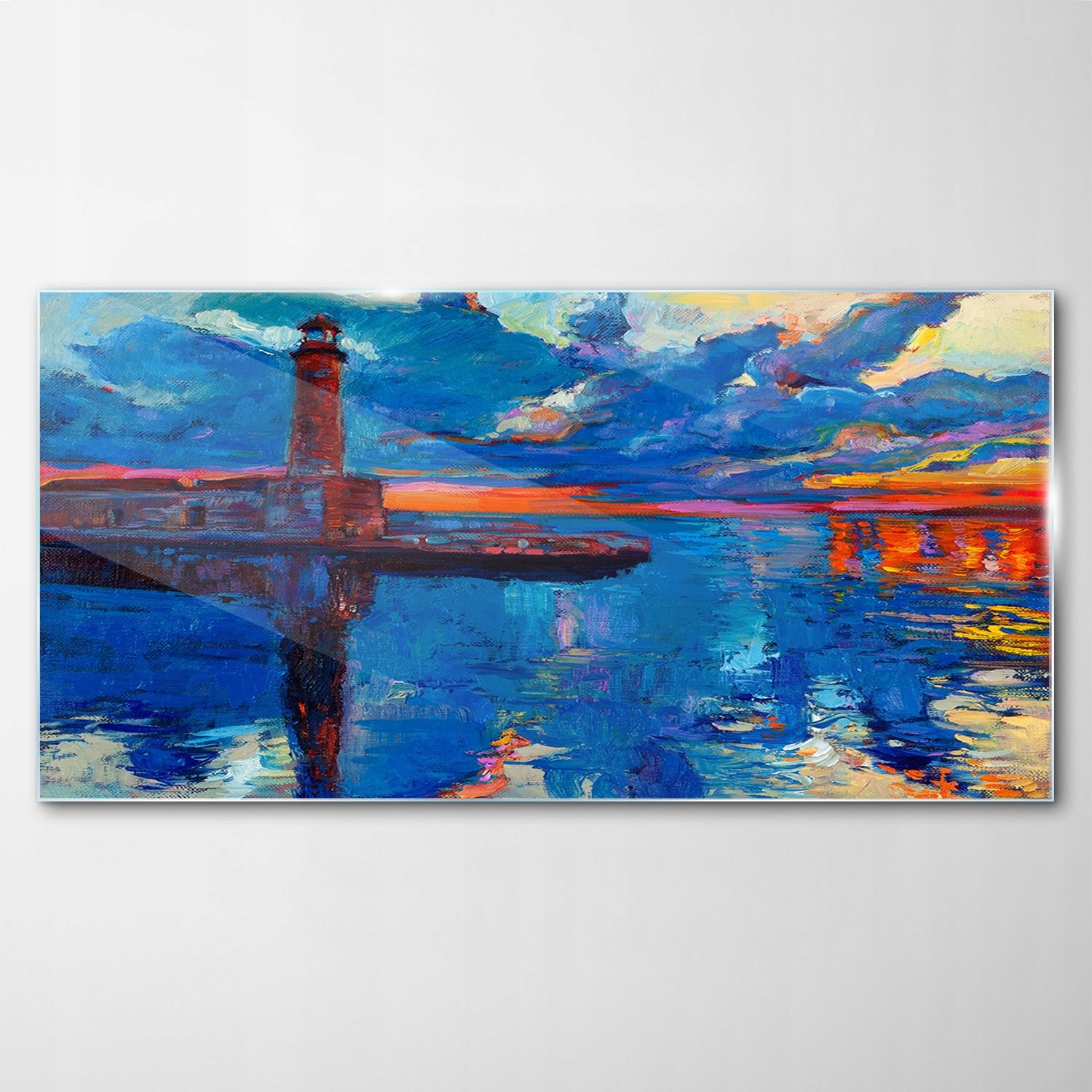 Sklenený obraz Dekor Maják Ocean 100x50