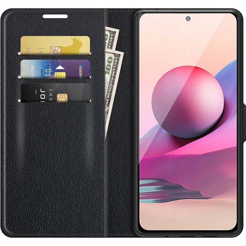 

Etui Z Klapką Portfel Litchi Do Redmi Note 10/10S
