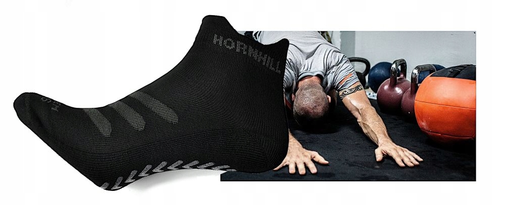 Skarpety ABS antypoślizgowe bezuciskowe 43-46 .5 Kolor dominujący odcienie szarości