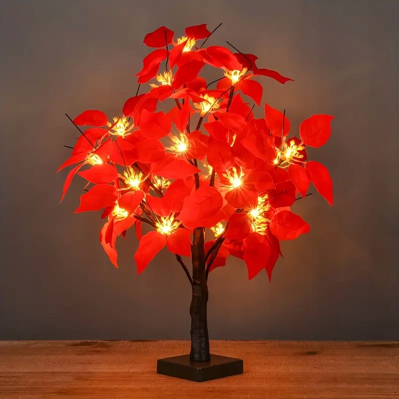 Noční lampa Betlémská Hvězda Vánoční Hvězda stromek strom 58 cm Led Vánoce