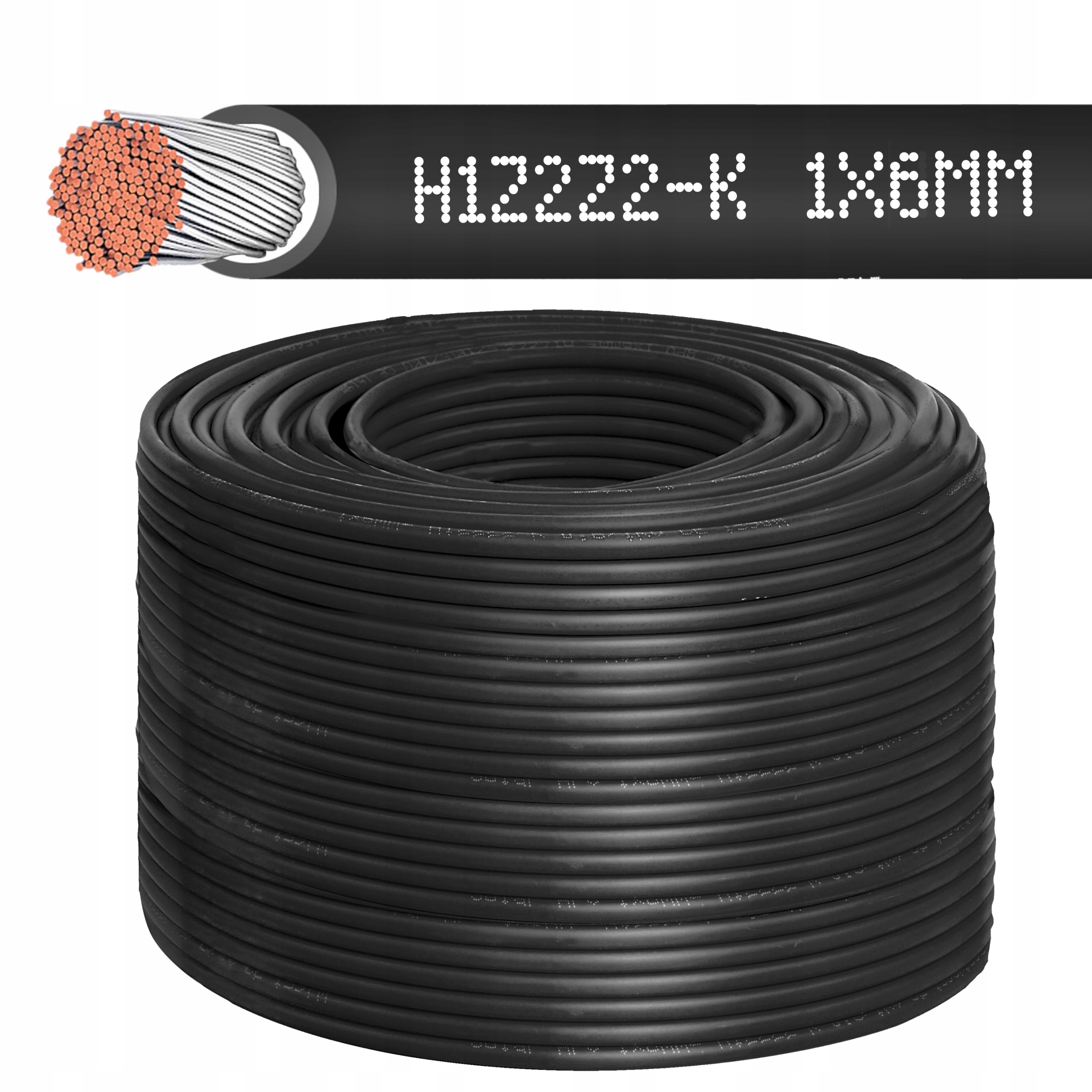 

Kabel Przewód Solarny Czarny 6mm2 500M