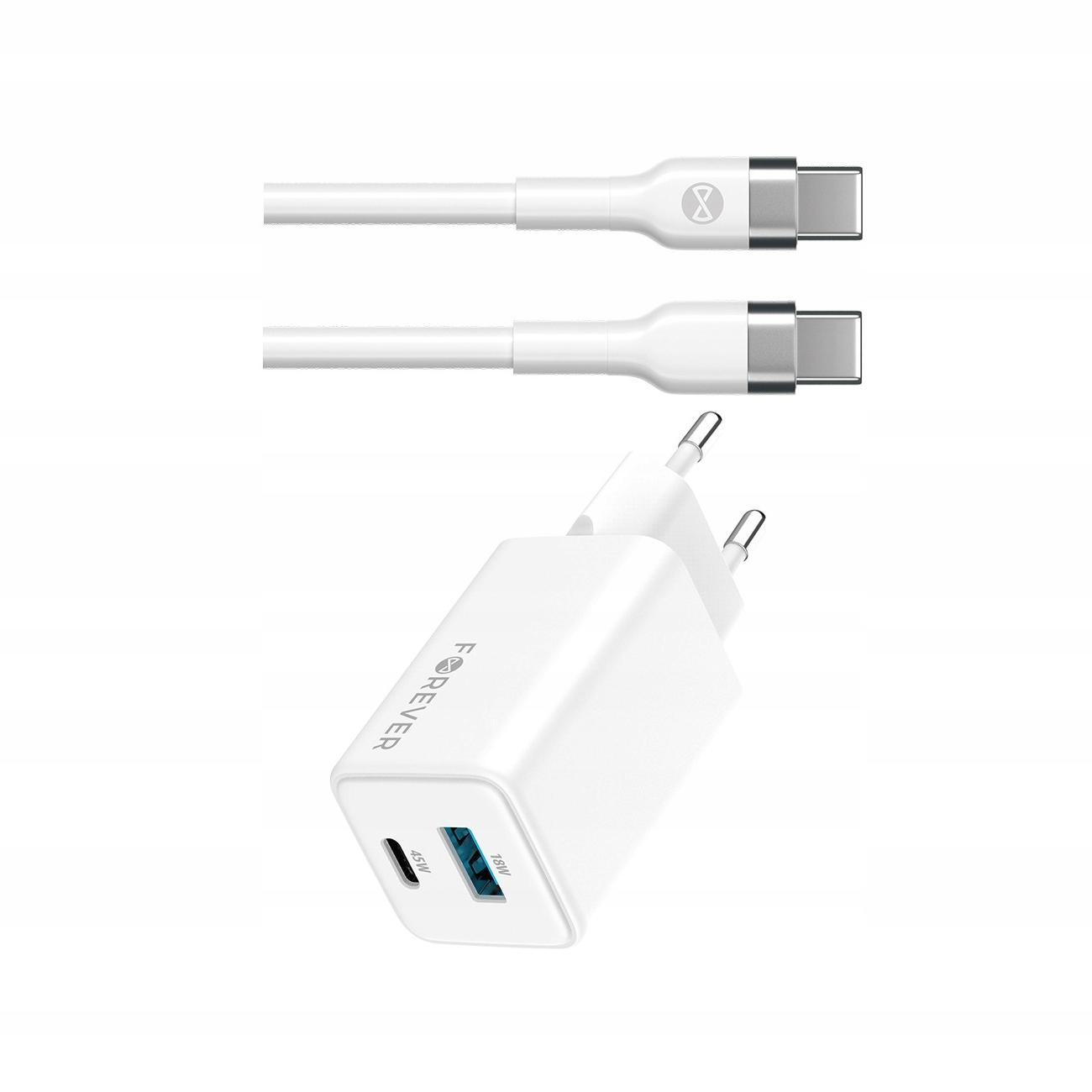 Szybka ładowarka GaN 45W Usb-c z kablem do Samsung Galaxy S21+ 5G