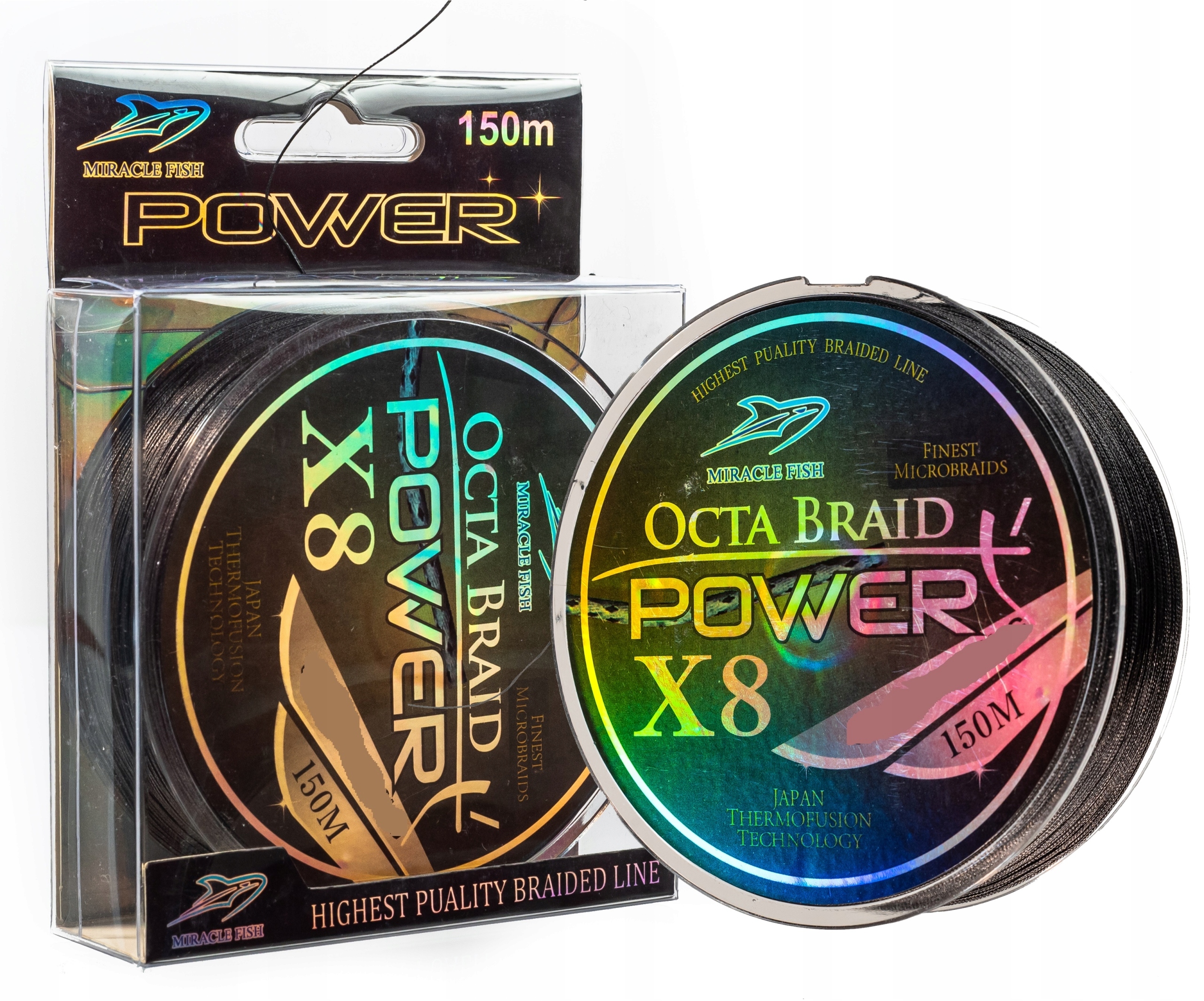 PLECIONKA OCTA BRAID POWER X8 CZARNA 0,35mm 67,2kg 150m