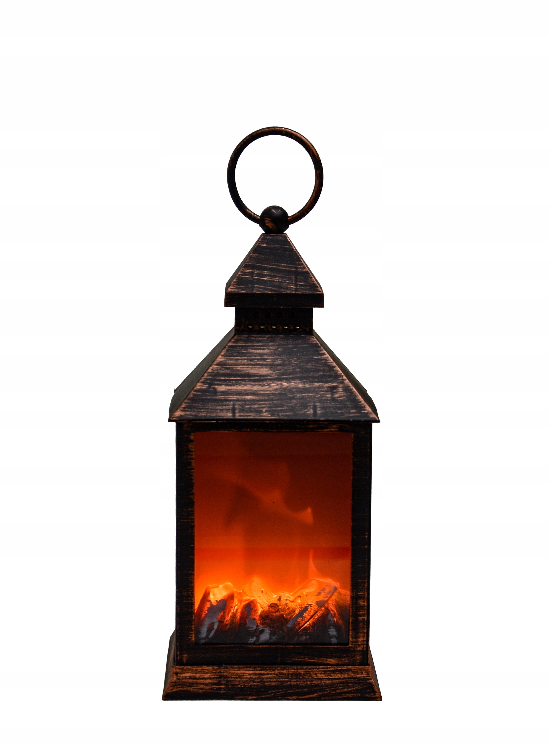 Mini Krb Lucerna Led Lampion Imitace Ohně Vánoční Ozdoba