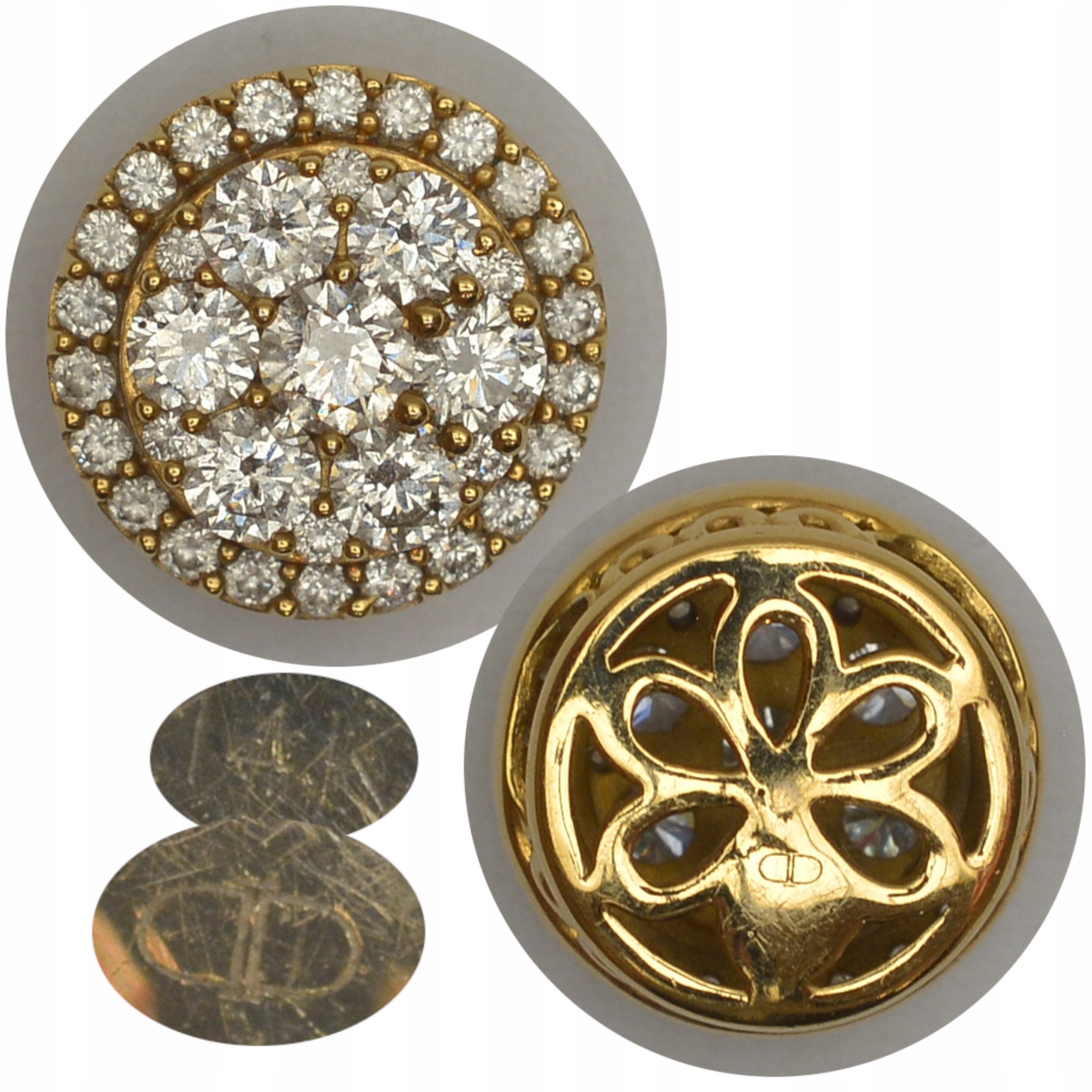 2.vv.ZŁOTA ZAWIESZKA z BRYLANTAMI