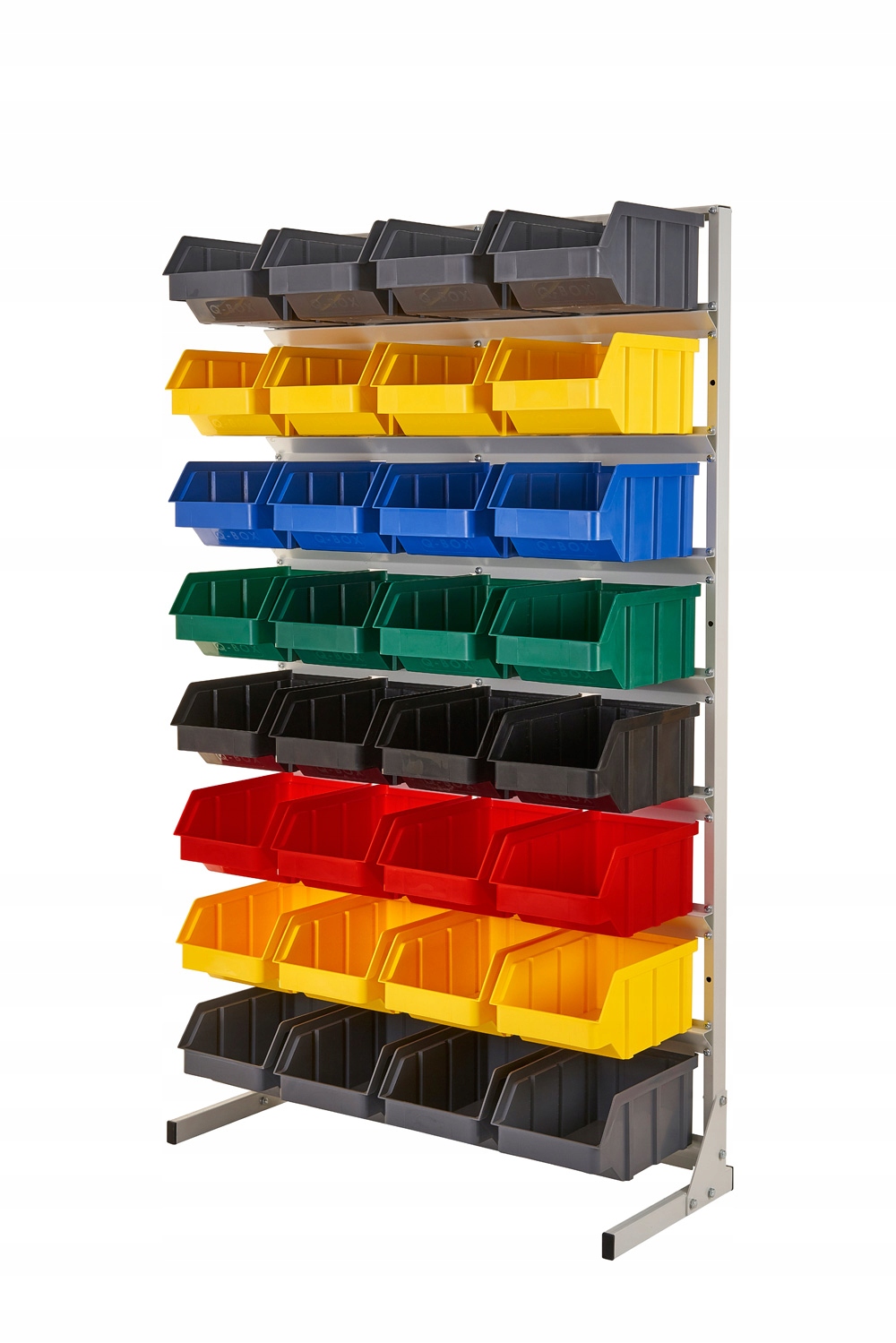 Односторонний стеллаж для мастерской R1 0080 + контейнеры