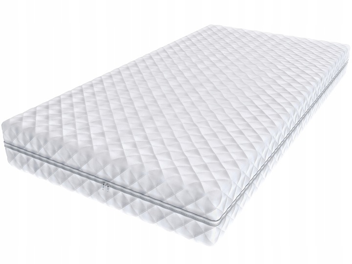 Łóżko tapicerowane 160x80 szuflada + materac MEGI Kolor biały