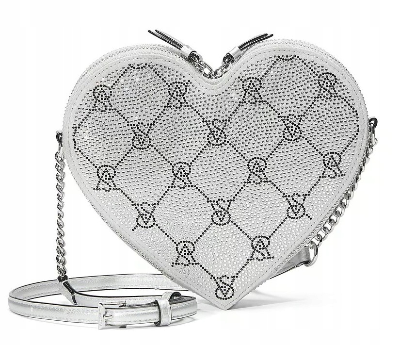 Victoria's Secret Kabelka Ve Tvaru Srdce Stříbrná, den žen dárek