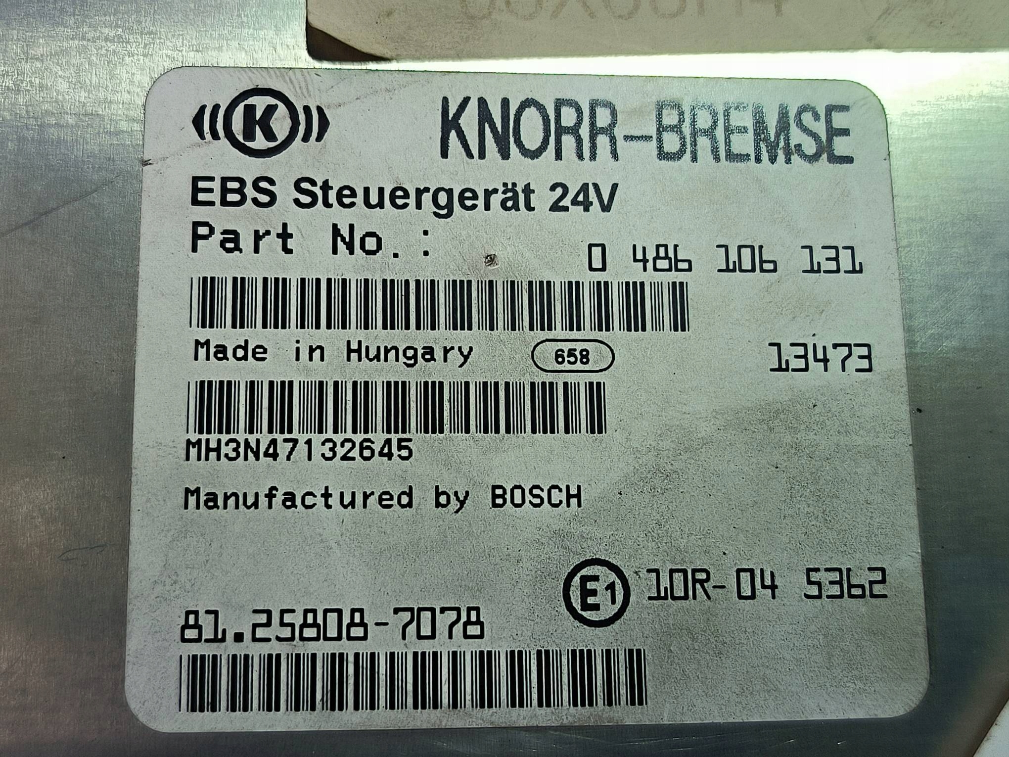 modulo 81.25808-7078 MAN TGX 18.440