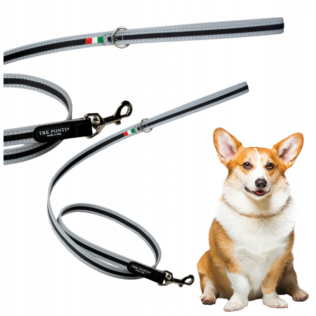 Tre Ponti Vodítko Voděodolná Černá Pro Malého Psa 110 CM