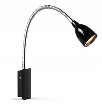 Nástěnné svítidlo, nástěnná lampa, černá do obývacího pokoje, kanceláře Tulip Led