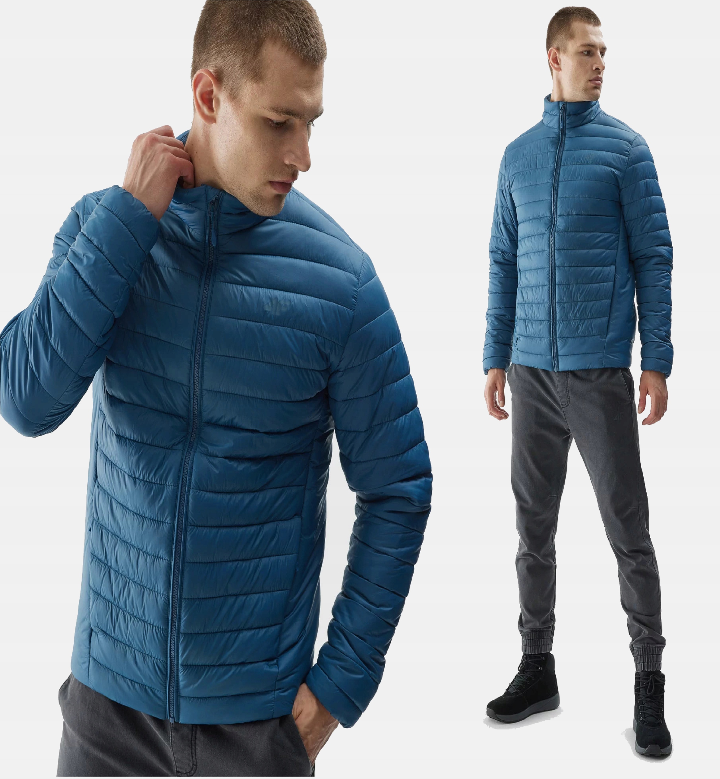 4F Pánská Podzimní A Jarní Přechodná Péřová Prošívaná Bunda