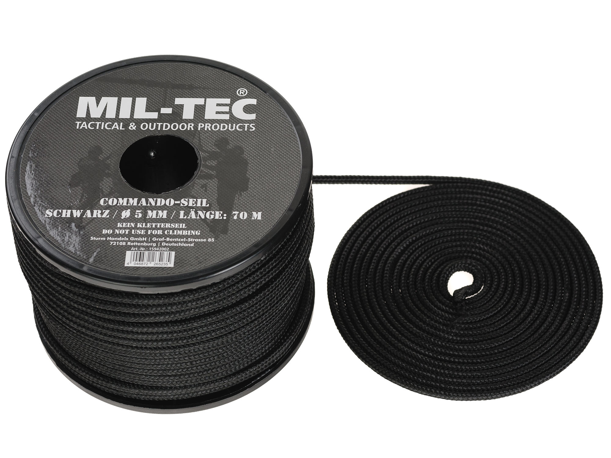 

Uniwersalna Lina Linka Commando 5mm 70m Czarna