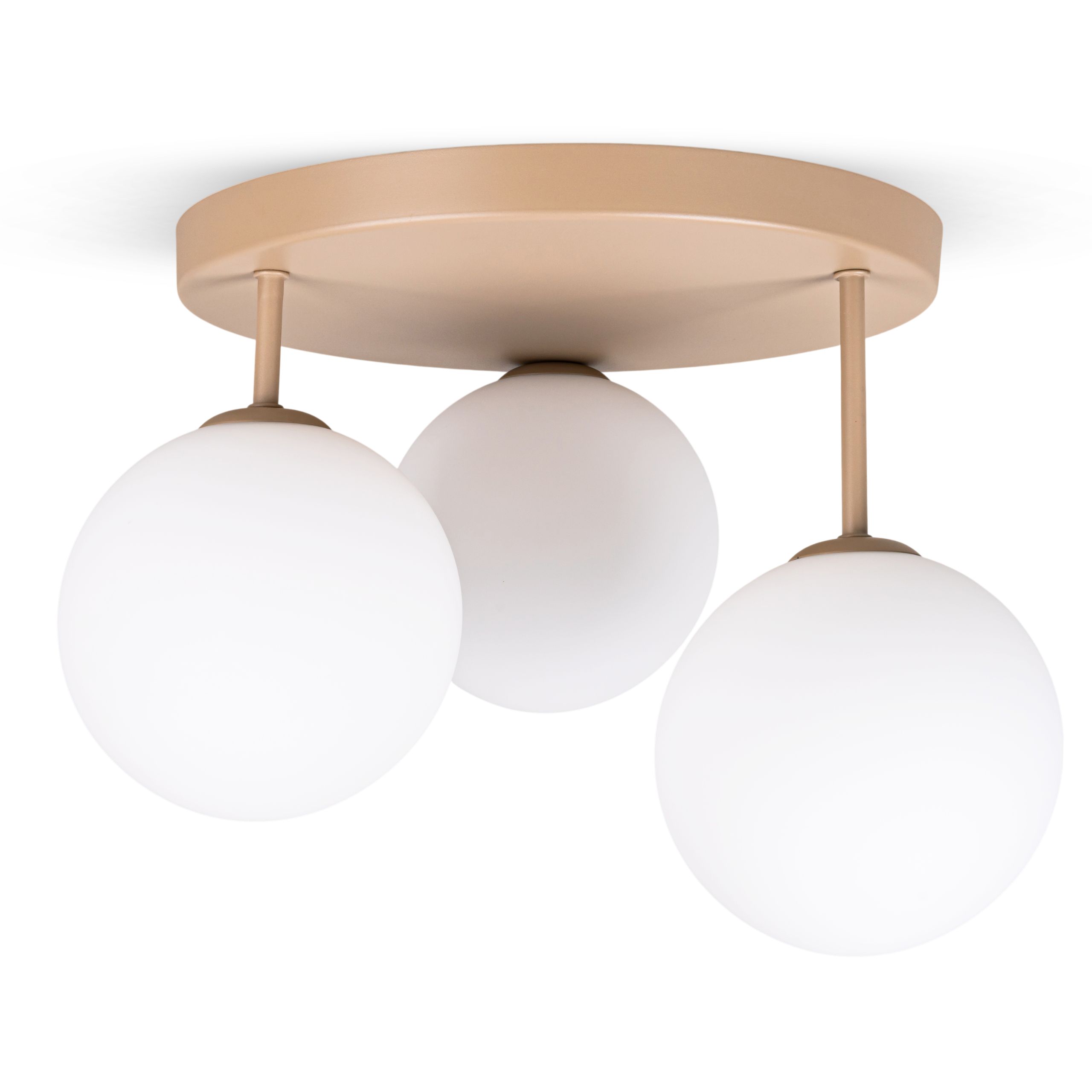 Závěsná stropní lampa Stropní Svítidlo Led Beige Skleněný lustr G9x3 Béžová 28 cm